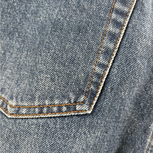 Toteme blue cropped kick flare everyday casual denim cotton jeans size 25x29.5 - Picture 6 of 16